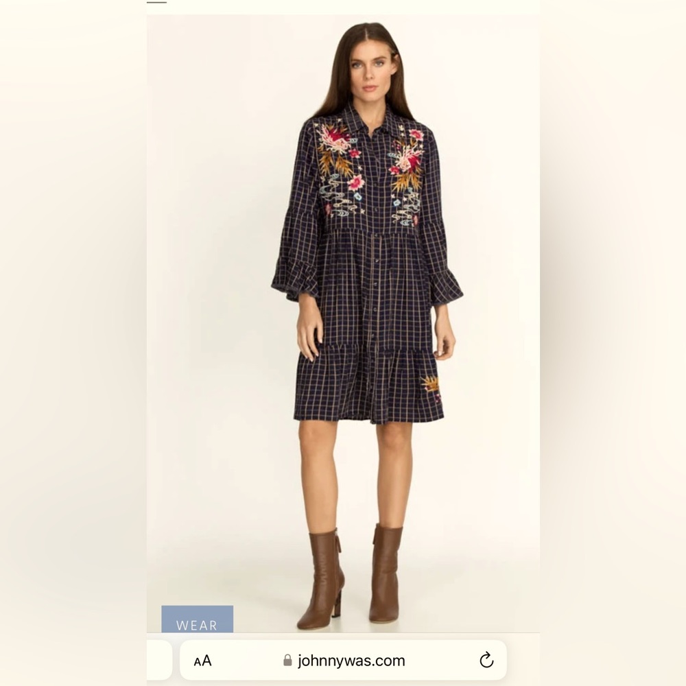 ❤️💕🎉JOHNNY WAS EMIKO EASY TIERED DRESS❤️💕